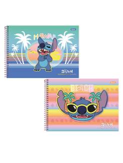 CADERNO DESENHO CAPA DURA 80FLS - ESPIRAL - STITCH - UN - FORONI