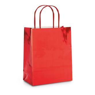 SACOLA DE PAPEL METAL FOSCO SORTIDO-14000628 - 26x19,5x9,5 M - UN - CROMUS