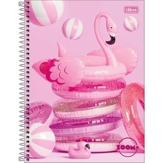 CADERNO UNIV CAPA DURA 12X1 240FLS - ZOOM+ FEM - UN - TILIBRA