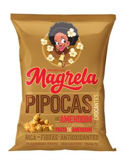 PIPOCA MAGRELA DE AMENDOIM 70G - UN - MAGRELA