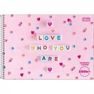 CADERNO DESENHO CAPA DURA 96FLS - ESPIRAL - ZOOM+ FEM - UN - TILIBRA