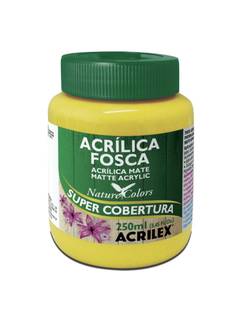 TINTA ACRILICA FOSCA 250ML  - AMARELO LIMAO - PCT 3 - ACRILEX