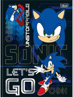 CADERNO BROCHURAO CAPA DURA 80FLS - SONIC - PCT 5 - TILIBRA