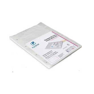 ENVELOPE PLASTICO GROSSO OFICI 4 FUROS C/50FL - CRISTAL - UN - POLIBRAS