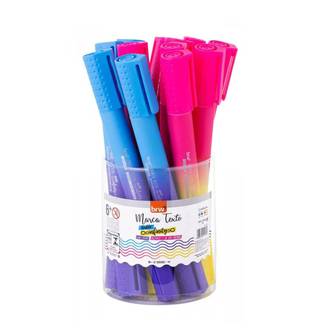 MARCA TEXTO BIG NEON C/ CHEIRO PONTA DUPLA - CA2103 - DPL 12 - BRW