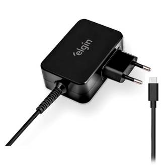 FONTE TIPO-C P/ NOTEBOOK 65W - 46RFTE65WTPC - UN - ELGIN