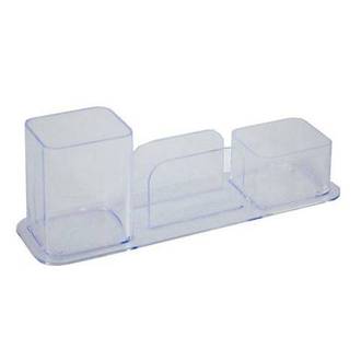 PORTA CANETAS CLIPS E LEMBRETE 3031 - CRISTAL - UN - DELLO