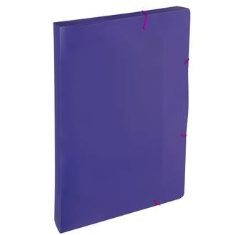 PASTA ELASTICO PLASTICA 2CM A4/FULL COLOR - 0438 - ROXO ESCURO - UN - DELLO