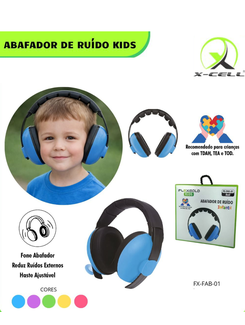 ABAFADOR DE RUIDOS KIDS FX-FAB-01 - SORTIDOS - UN - X-CELL