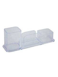 PORTA CANETAS CLIPS E LEMBRETE 3031 - CRISTAL - UN - DELLO