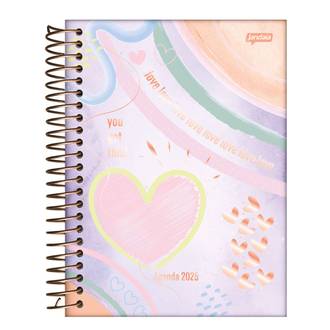 AGENDA ESPIRAL LA CREME 133X178 - DIARIA - 352FL - UN - JANDAIA