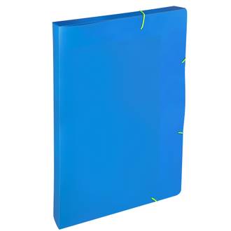 PASTA ELASTICO PLASTICA 2CM A4/FULL COLOR - 0438 - AZUL - UN - DELLO