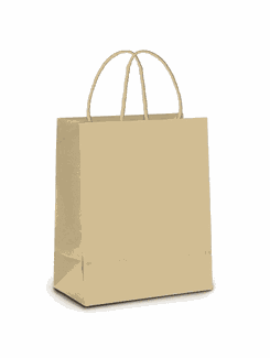 SACOLA DE PAPEL KRAFT PARDO  - 32x26,5x13 G - UN - CROMUS