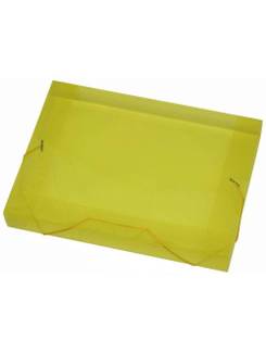 PASTA ELASTICO PLASTICA 4CM OFICIO - 1024 - AMARELO - UN - ACP
