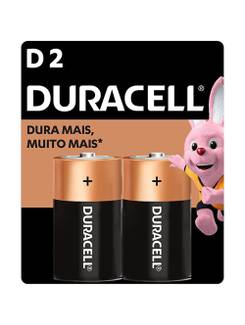 PILHA ALCALINA GRANDE D COM 2 UNIDADES - UN - DURACELL