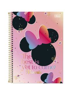CADERNO UNIV CAPA DURA 12X1 192FLS - MINNIIE - PCT 4 - TILIBRA