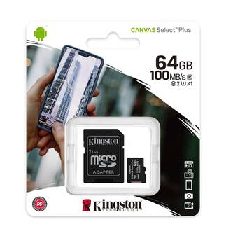 CARTAO MEMORIA MICRO SD 64GB CLASSE 10 - UN - KINGSTON