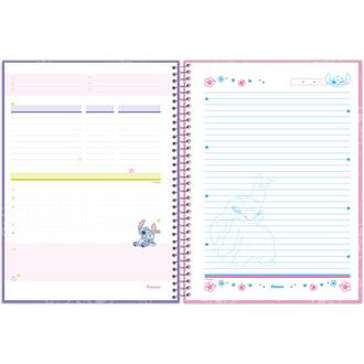 CADERNO UNIV CAPA DURA 1X1 80FLS - STITCH - UN - FORONI