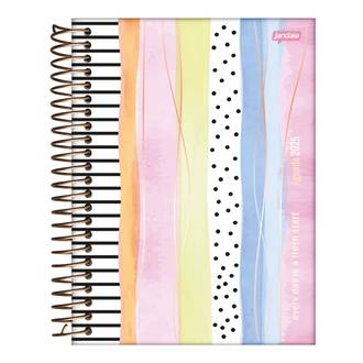 AGENDA ESPIRAL LA CREME 133X178 - DIARIA - 352FL - UN - JANDAIA