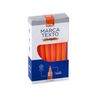 MARCA TEXTO DASHLIGHT  - LARANJA - CX 12 - BRW