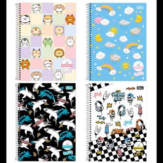 CADERNO UNIV CAPA DURA 1X1 80FLS - QUADRICULADO - SPICE - PCT 4 - TILIBRA