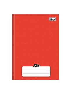 CADERNO BROCHURAO CAPA DURA 96FLS - D+ - VERMELHO - PCT 5 - TILIBRA