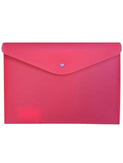 PASTA ENVELOPE C/ BOTAO A4 FULL COLOR - 0014 - PINK - UN - DELLO