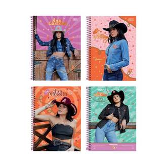 CADERNO UNIV CAPA DURA 1X1 80FLS - ANA CASTELA - PCT 4 - TILIBRA