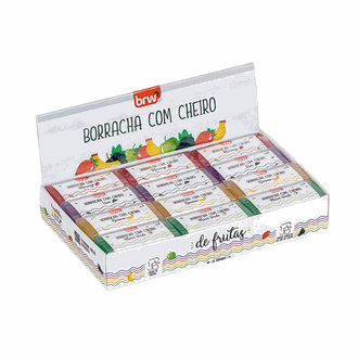 BORRACHA TRANSPARENTE CHEIRO DE FRUTAS - BO0304 - DPL 24 - BRW