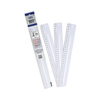 REGUA ACRILICA 30CM BLACK WHITE - 3111 - BRANCO - UN - DELLO