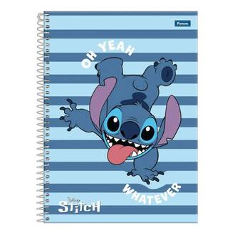 CADERNO UNIV CAPA DURA 10X1 160FLS - STITCH - UN - FORONI