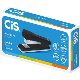 GRAMPEADOR DE MESA 26/6 20FLS - PLUS LINE - PRETO - UN - CIS
