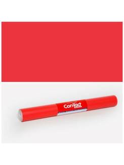 FILME AUTOADESIVO 45CMX2M 80 MICRAS - FOSCO 6545 - VERMELHO - UN - CON-TACT