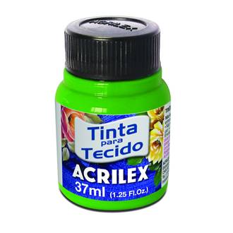 TINTA TECIDO FLUOR 37ML 04040 - VERDE - CX 12 - ACRILEX