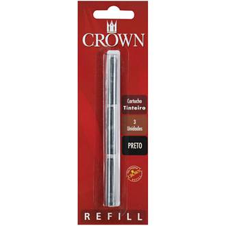 REFIL PARA CANETA TIPO PARKER CA14007 - PRETO - UN - CROWN