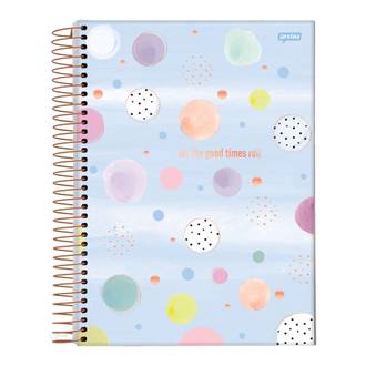 CADERNO UNIV CAPA DURA 10X1 160FLS - LA CREME - PCT 4 - JANDAIA