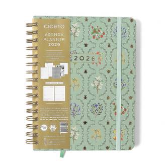 AGENDA ESPIRAL JARDIM A5 - PLANNER VERDE - UN - CICERO