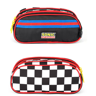 ESTOJO ESCOLAR TRIPLO SONIC - ET49823SO - PRETO - UN - LUXCEL