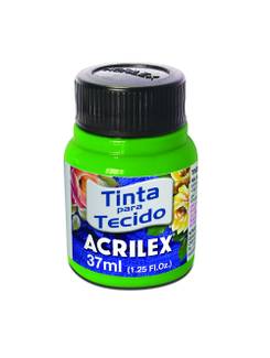 TINTA TECIDO FLUOR 37ML 04040 - VERDE - CX 12 - ACRILEX
