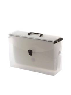 MALETA C/10 PASTAS SUSPENSAS 0317.H - CRISTAL - UN - DELLO