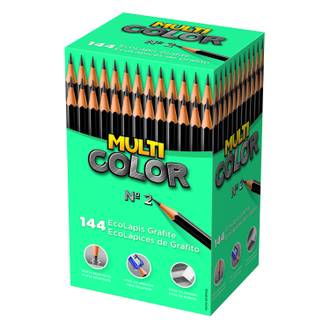 LAPIS PRETO N2 MULTICOLOR REDO 800MULT - CX 144 - FABER