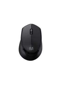 MOUSE SEM FIO EMBORRACHADO USB 2.4GHZ 1600DPI CLIQUE SILENCIOSO MO402 - PRETO - UN - MULTILASER