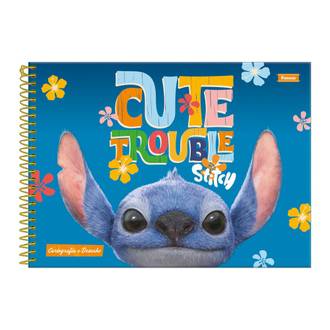 CADERNO DESENHO CAPA DURA 80FLS - ESPIRAL - 3370851 - STITCH - UN - FORONI