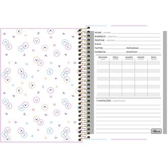 CADERNETA ESPIRAL CAPA DURA 80FLS - HAPPY - UN - TILIBRA