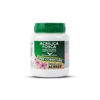 TINTA ACRILICA FOSCA 250ML  - BRANCO - PCT 3 - ACRILEX
