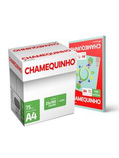 PAPEL CHAMEQUINHO  75G 100FLS - VERDE - CX 25 - CHAMEX