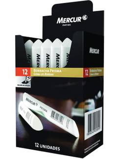 BORRACHA PRISMA B01010101002 - CX 12 - MERCUR