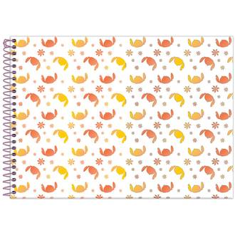 CADERNO UNIV CAPA DURA 1X1 80FLS - STITCH - PCT 4 - FORONI