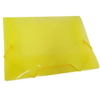 PASTA ELASTICO PLASTICA OFICIO - 1021 - AMARELO - PCT 10 - ACP