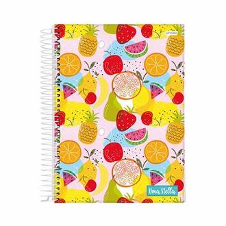 CADERNETA 1/8 CAPA DURA 80LFS - ESPIRAL / 74922-77 - STELLA - UN - JANDAIA